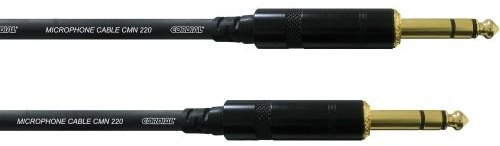 Cordial 6,3mm Stereo Klinke/Kl. 6,3mm Stereo CFM 3,0 VV Audiokabel für MP3-Player, Smartphone, Tablet, Computer
