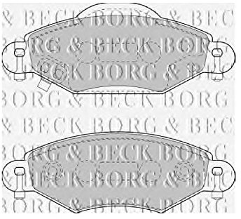 Borg & Beck BBP1808 Front Brake Pads To Fit Toyota Yaris 1 0 01-