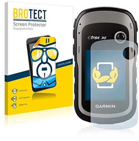 BROTECT (2 Stück Schutzfolie für Garmin eTrex 30 Displayschutz Folie Made in Germany, Ultra-Klar