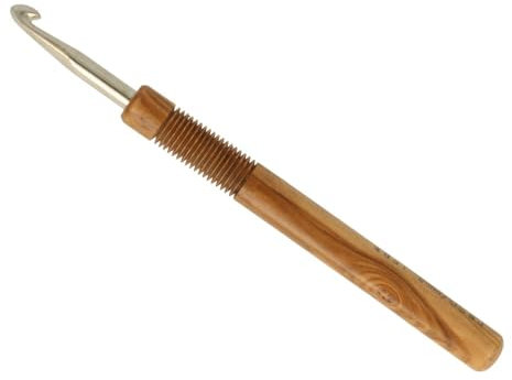 Addi Nature Häkelnadeln aus Olivenholz, 15 cm, 6 mm, 1 Stück