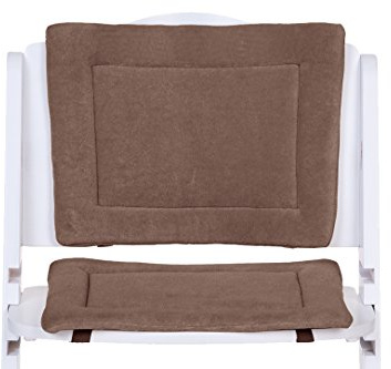 Childwood CCSCGCNW Hochstuhl Sitzkissen, terry warm grey