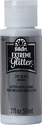 Plaid Acrylic Paint, Silver, 59.1 ml (Pack of 1)