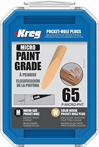 Kreg P-Micro-PNT Mikro-Massivholz-Taschenlochstopfen, Lackqualität