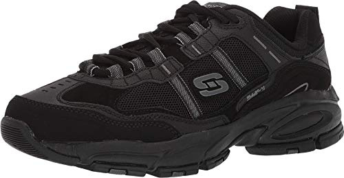 Skechers Sport Men's Vigor 2.0 Trait Memory Foam Sneaker, Black, 11 M US