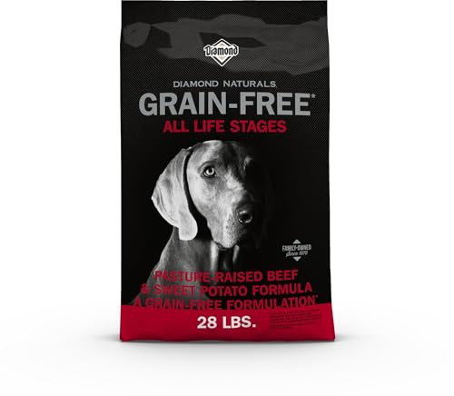 Diamond Naturals Grain Free Real Meat Recipe Premium Dry Dog Food With Real Pasture Raised Beef 28Lb