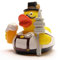 Duckshop I Badeente I Quietscheente I City Duck München I L: 7,5 cm I inkl. Badeenten-Schlüsselanhänger im Set I Geschenk München I Geschenk Oktoberfest