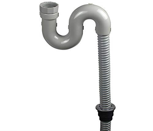 Talea évier S Curve Plastique Flexible d'évier Passoire Tuyau d'évacuation de tuyau de raccordement