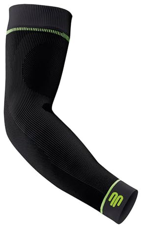 Bauerfeind Sports Compression Arm Sleeves (1 Pair) - Air Knit Fabric Breathable, Durable, Washable (Black,Medium/Long)