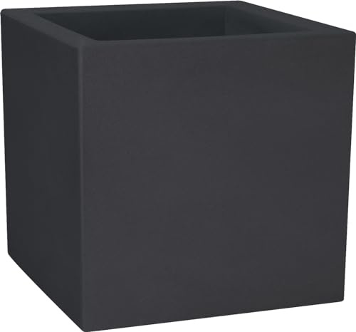 Nicoli R6340P Evolution Modus - Fioriera Quadrata per stampaggio rotazionale, Colore: Antracite, 40 cm