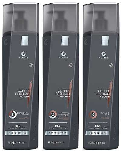 HONMA Tokyo Kaffee Premium-Haarkur 3 Stufen (3 Liter) (3 X 1 Litre)