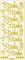 Ursus 59300076 - Kreativ Sticker, Danke groß, gold, 5 Blatt, selbstklebend, Ideal zur Kartengestaltung und zum Dekorieren von Geschenken, Stickerbogen ca. 10 x 23 cm