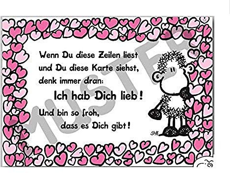 sheepworld Postkarte Ich hab dich lieb! Nr. 58