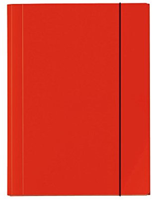 VELOFLEX 4432321 - Sammelmappe Velocolor, DIN A3, Eckspannermappe, Ordnungsmappe, Zeichenmappe, hellrot, 1 Stück