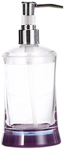 Premier Housewares Acrylic Lotion Dispenser - Purple/Clear
