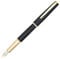 Famous fountain pen HERO 7022 Black and Blue Marbling with advanced medium nib iridium
