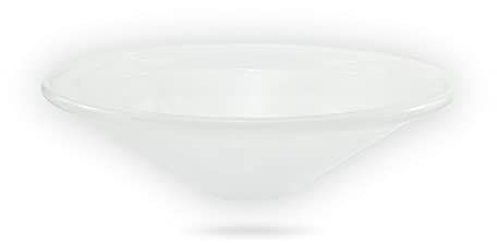 Budawi® Glasschale Brunnenschale Weiß transparent rund Ø 35 cm für Nebler und Zimmerbrunnen (2)