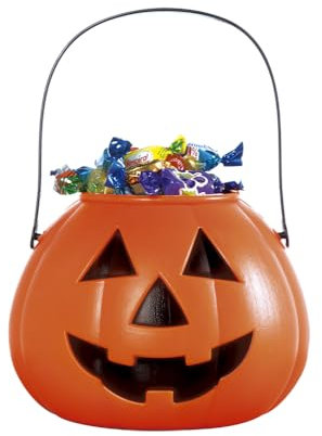 Non Concerne Rubies Porta Caramelle a Forma di Zucca Arancione per Halloween, Notte di Halloween, per Bambini
