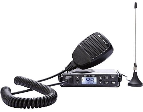 Midland GB1 PMR446 UHF Licence-Free Transceiver Kit with Microphone and Micro Magmount Antenna