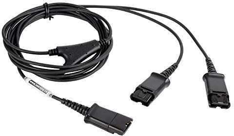 KEEPXYZ Headset QD Cable Y Adapter Trainer Cable for Training Center,Compatible with Plantronics QD headsets,QD Splitter Cable (NOT for Jabra GN headsets)