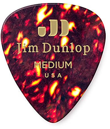 Jim Dunlop 483P05MD Shell Classic Guitar Pick Player Pack (Pack of 12)