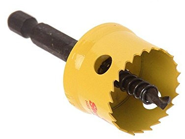 Starrett HSS Bi-Metal Hole Saw - CSC38 Cordless Smooth Cutting Hole Saw - For Wood Plastics Steel Various Materials - 38mm