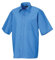 Russell Collection Mens Short Sleeve Poly-Cotton Easy Care Poplin Shirt (18.5) (Corporate Blue)