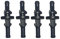 InLine® Lüfter Entkopplung, für Lüfter aller Größen von 60 bis 120mm 20er Pack