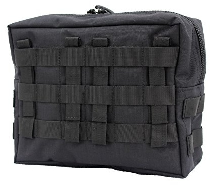 Zentauron Reißverschlusstasche XL MOLLE-System aus Cordura - 7L Stauraum, große robuste BW Mehrzwecktasche für Rucksäcke Plattenträger & Taktische Ausrüstung, ideal für Militär, Outdoor Einsätze