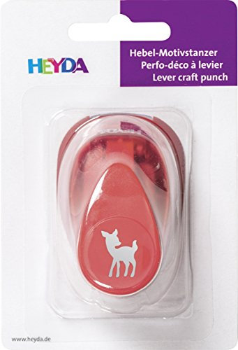 Heyda 203687604 Motivstanzer, klein Motivgröße: ca. 1, 7 cm, Motiv: Bambi