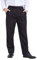 Nanxson Unisex Black Chef Trousers Professional Chef Uniform with Elasticated Waistband Classic Stripes Checkerboard Pattern Work Pants for Men