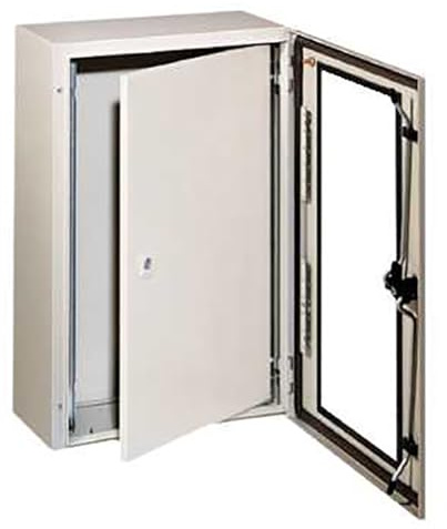 Schneider NSYPIN43 Innentür für Gehäuse Spacial WM H400xB300, Stahl, RAL7035, Tiefeneinstellung