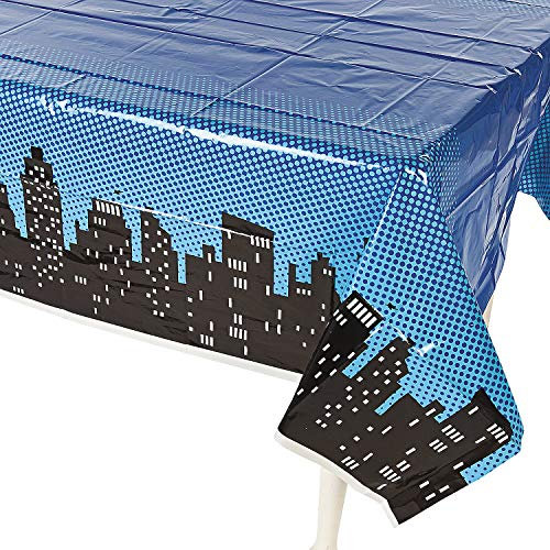 Superhero Plastic Table Cover 54'x108