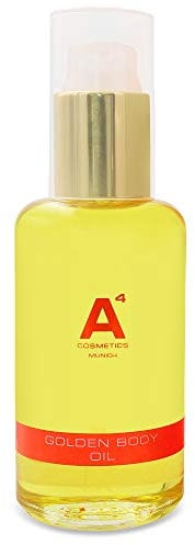 A4 - GOLDEN BODY OIL | Anti-Aging Körperöl mit Arganöl | Schutz vor freien Radikalen | Feuchtigkeitsspende | belebend (100ml)