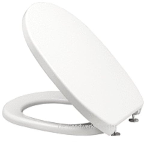 Twist WC Sitz / Deckel mit Edelstahlscharnier aus Duroplast