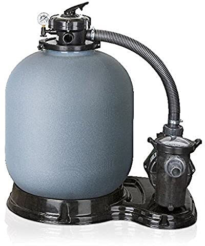 Gre FS500 - Filtro de Arena para Piscina incluye Pre-filtro. Para Piscinas Enterradas, Autoportantes o Elevadas de hasta 8.000 L, con 550 W de potencia