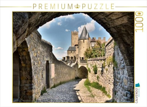 CALVENDO Puzzle Carcassonne | 1000 Teile Lege-Größe 64 x 48 cm Foto-Puzzle für glückliche Stunden