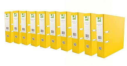 Q-Connect KF20023 Aktenordner A4 Polypropylen gelb