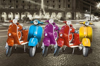 GB eye Poster, 61 x 91,5 cm, Größe: Maxi, Rome Poster Vespas