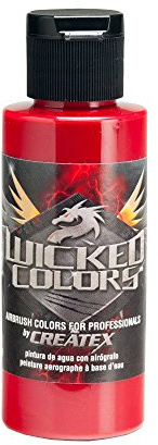 Createx Wicked Colors - Airbrush Farbe - 59 ml - Detail - Karmesin