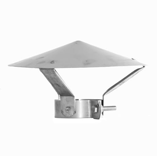 raik 1-09-0100-080 Pelletrohr/Ofenrohr 80mm - Regenhaube INOX
