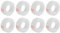 D.RECT Transparent Ruban Adhésif de Bureau - Forte Adhérence - 8 Rouleaux, 18 mm x 30 m