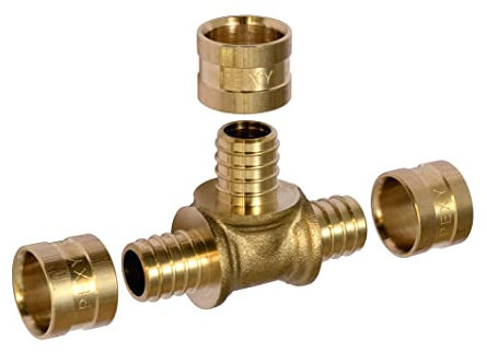 COMAP Raccord PER à glissement - Té égal - Diamètre ⌀16x1,5 mm - Pexy pour Tubes PER - 4297