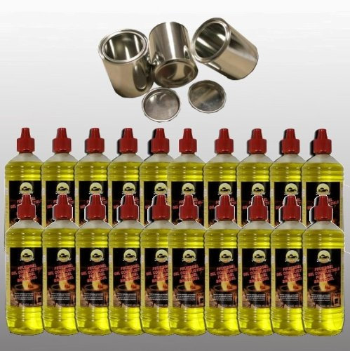 20 litros de combustible Gel – en 1 litros-botellas + 3 latas de gel combustible (para 0, 5 l – vacío)