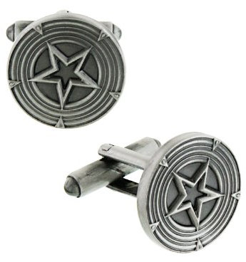 Marvel Comics Captain America Schild Manschettenknöpfe Silber