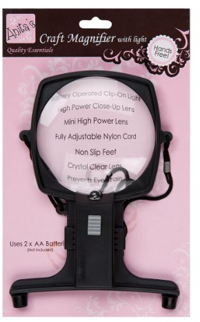 Anita's Magnifier With Light, No Hands Needed, For Crafts & Detailed Work, High Power Close-Up Lens 2.5 Magnifier, Adjustable Cord To Wear Around Your Neck, Magnifier Allows You To Read Small Print
