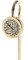 Learning Roots Metal Quran Bookmark with Islamic Calligraphy (Gold)
