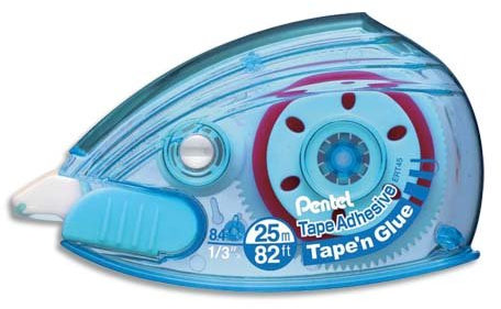 Pentel Tape N Glue Kleberoller, 25 m, 12 Stück