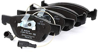Bosch BP120 - Brake Pads Car Front Axle - 1 Set of 4 Pads | Bosch Quality - Reduced Noise and Dust - ECE-R90 Certified - Copper-Free