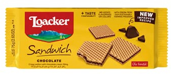 Loacker Sandwich chocolate Würfel schoko kekse Waffeln riegel 75g