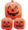 Amscan 190283-55 - Dekorationssäcke Kürbis, 3 Stück, Gartendekoration, Müllsack, Laubsack, Pumpkin, Halloween